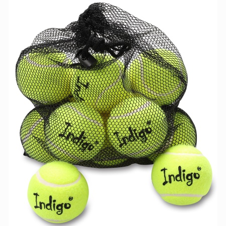 Купить Мяч для большого тенниса Indigo (12 шт в сетке) начальный уровень в Благовещенске 